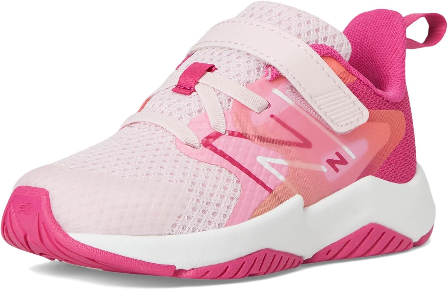 image:imageNew Balance Kids Rave Run V2 Bungee Road Running ShoesRose SugarCarnival PinkSignal Pink