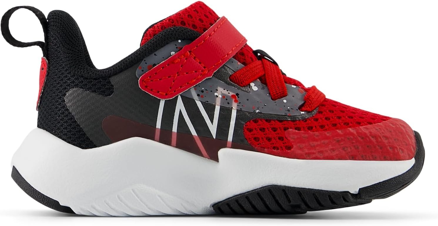 image:imageNew Balance Kids Rave Run V2 Bungee Road Running ShoesTeam RedBlackBlack Cement