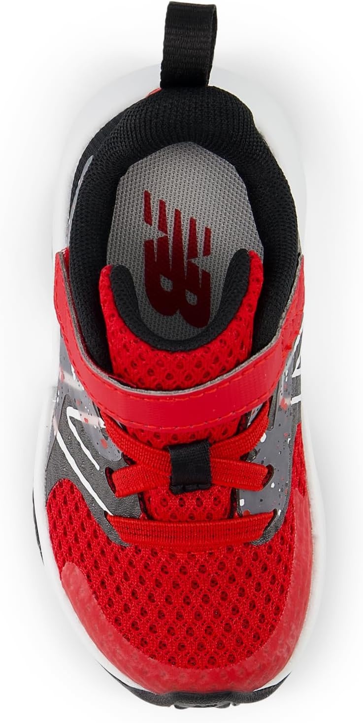 image:imageNew Balance Kids Rave Run V2 Bungee Road Running ShoesTeam RedBlackBlack Cement