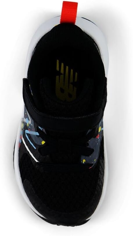 image:imageNew Balance Kids Rave Run V2 Hook and Loop Road Running ShoesBlackBlast RedTeam Sky Blue