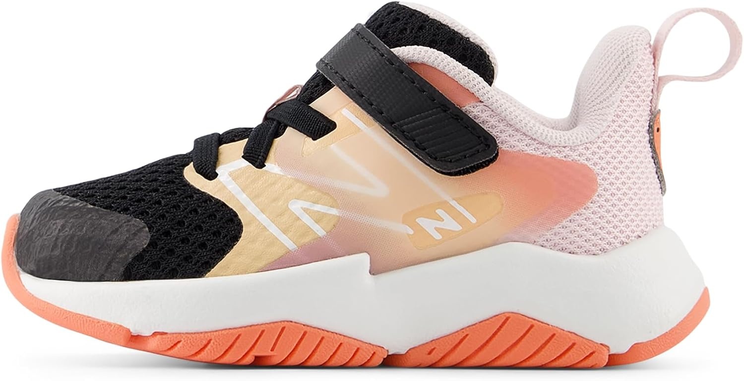image:imageNew Balance Kids Rave Run V2 Hook and Loop Road Running ShoesBlackFlareRose Sugar