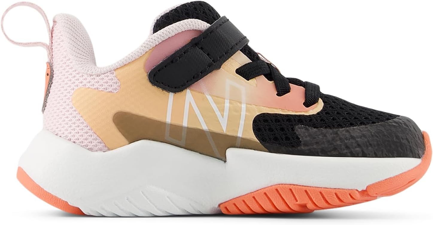 image:imageNew Balance Kids Rave Run V2 Hook and Loop Road Running ShoesBlackFlareRose Sugar