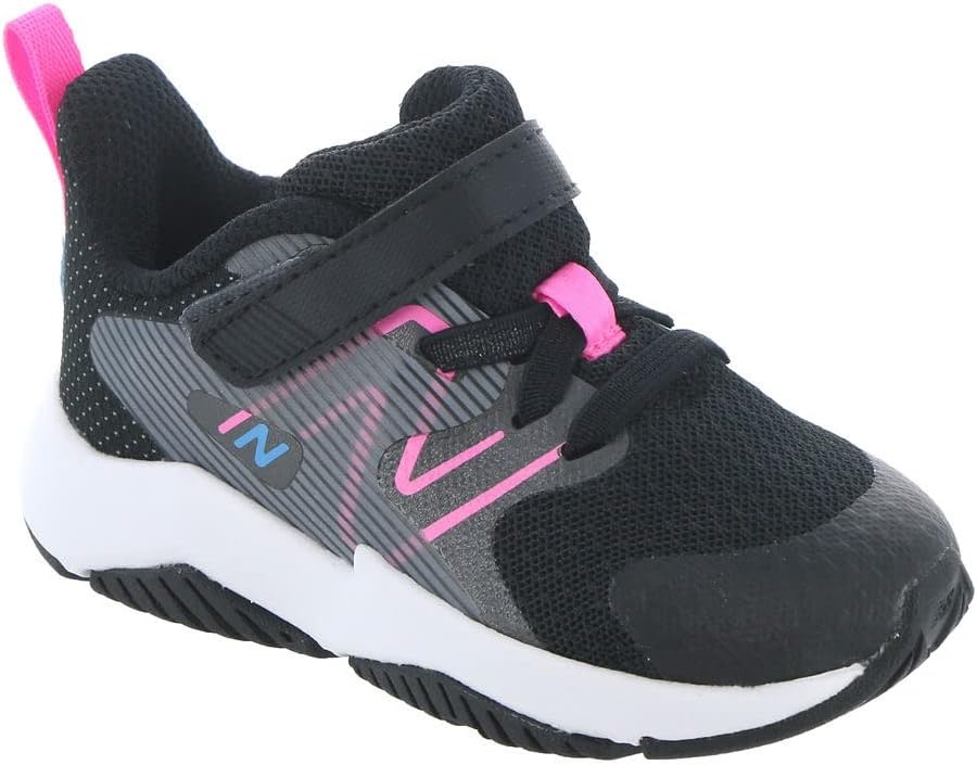 image:imageNew Balance Kids Rave Run V2 Hook and Loop Road Running ShoesBlackVibrant Pink