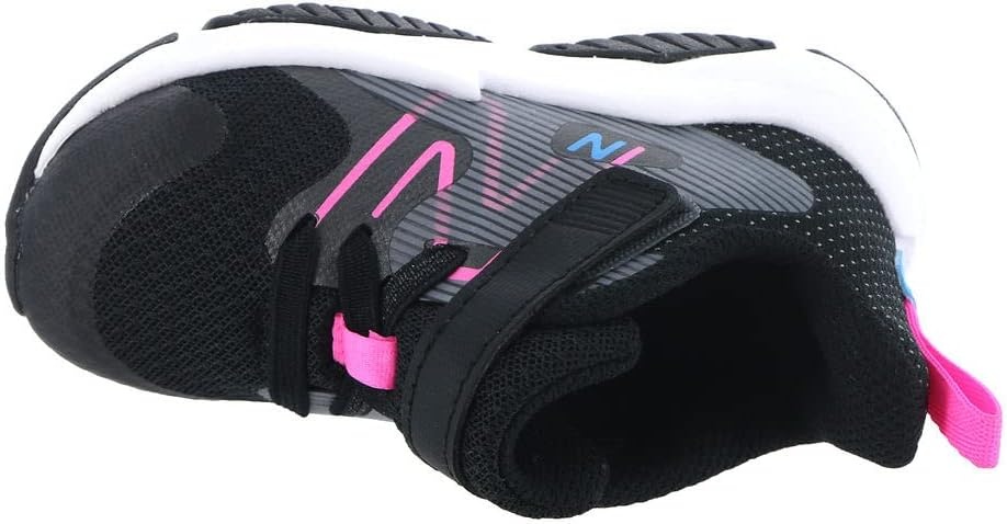 image:imageNew Balance Kids Rave Run V2 Hook and Loop Road Running ShoesBlackVibrant Pink