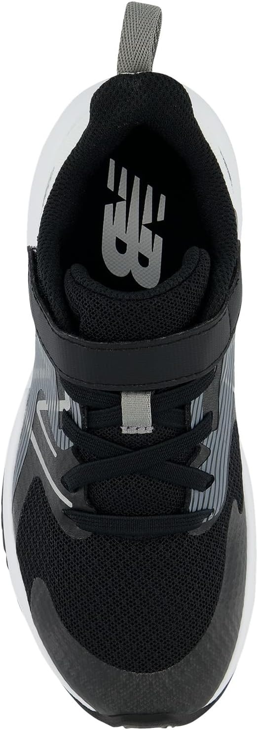 image:imageNew Balance Kids Rave Run V2 Hook and Loop Road Running ShoesBlackWhite