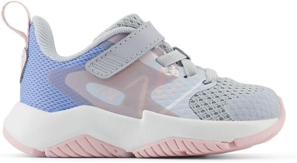 image:imageNew Balance Kids Rave Run V2 Hook and Loop Road Running ShoesBright SkyGraniteRose Sugar