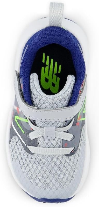 image:imageNew Balance Kids Rave Run V2 Hook and Loop Road Running ShoesGraniteInkwellPixel Green