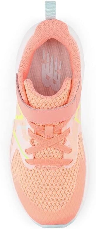 image:imageNew Balance Kids Rave Run V2 Hook and Loop Road Running ShoesGrapefruitBleach BlueHilite