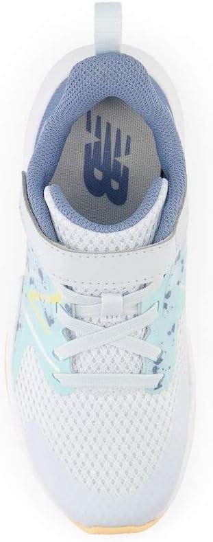 image:imageNew Balance Kids Rave Run V2 Hook and Loop Road Running ShoesIce BlueBright CyanSolar Flare