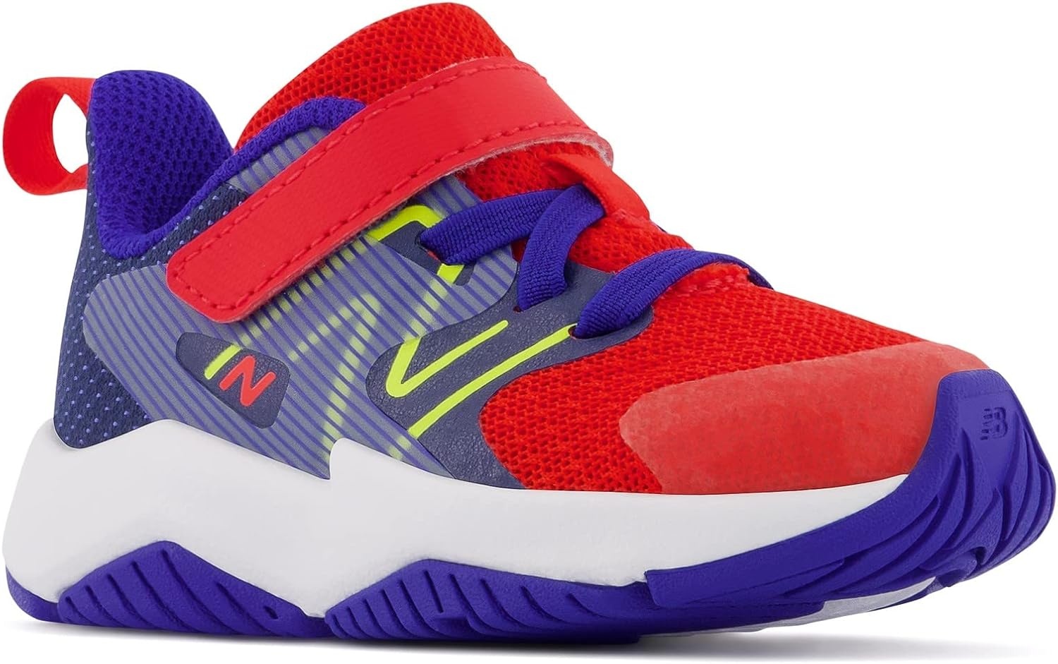 image:imageNew Balance Kids Rave Run V2 Hook and Loop Road Running ShoesNeo FlameLemonadeMoon Shadow