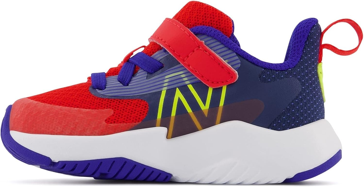 image:imageNew Balance Kids Rave Run V2 Hook and Loop Road Running ShoesNeo FlameLemonadeMoon Shadow
