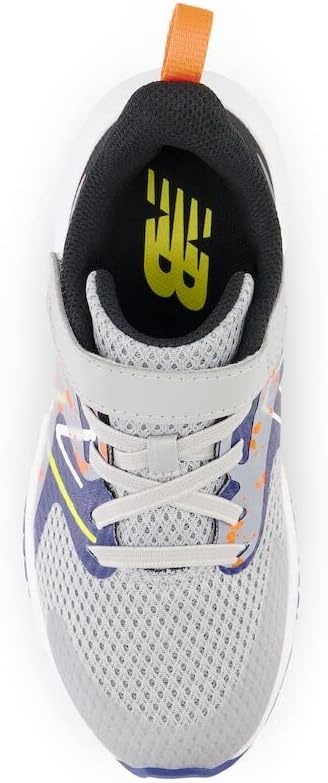 image:imageNew Balance Kids Rave Run V2 Hook and Loop Road Running ShoesRain CloudNight SkyBlaze Orange