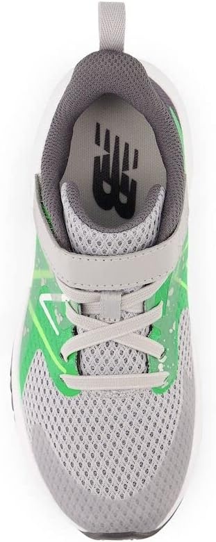 image:imageNew Balance Kids Rave Run V2 Hook and Loop Road Running ShoesRaincloudGreen PunchPixel Green