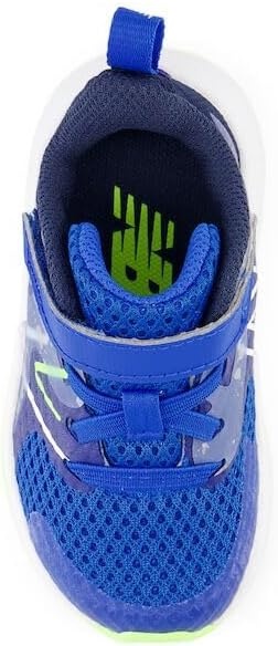 image:imageNew Balance Kids Rave Run V2 Hook and Loop Road Running ShoesTeam RoyalBlue OasisBleached Lime Glo