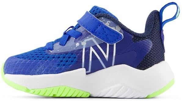 image:imageNew Balance Kids Rave Run V2 Hook and Loop Road Running ShoesTeam RoyalBlue OasisBleached Lime Glo