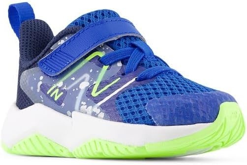 image:imageNew Balance Kids Rave Run V2 Hook and Loop Road Running ShoesTeam RoyalBlue OasisBleached Lime Glo