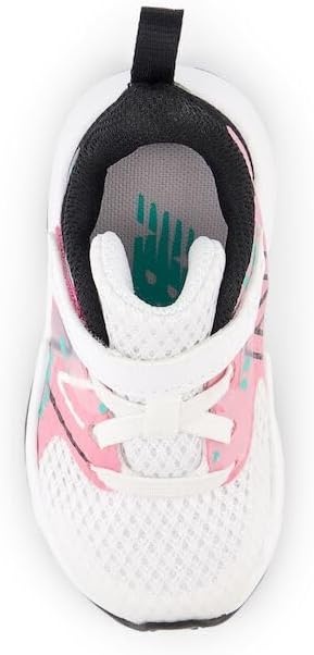 image:imageNew Balance Kids Rave Run V2 Hook and Loop Road Running ShoesWhiteReal PinkBlack