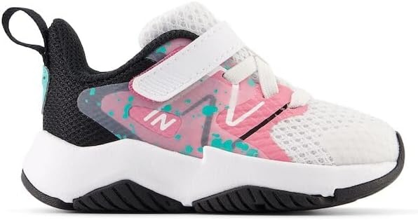 image:imageNew Balance Kids Rave Run V2 Hook and Loop Road Running ShoesWhiteReal PinkBlack