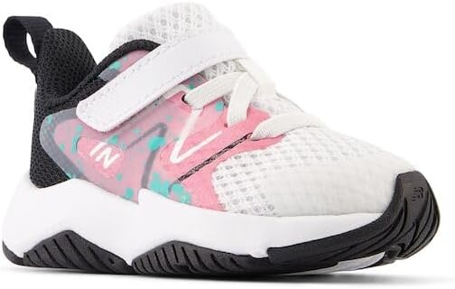 image:imageNew Balance Kids Rave Run V2 Hook and Loop Road Running ShoesWhiteReal PinkBlack