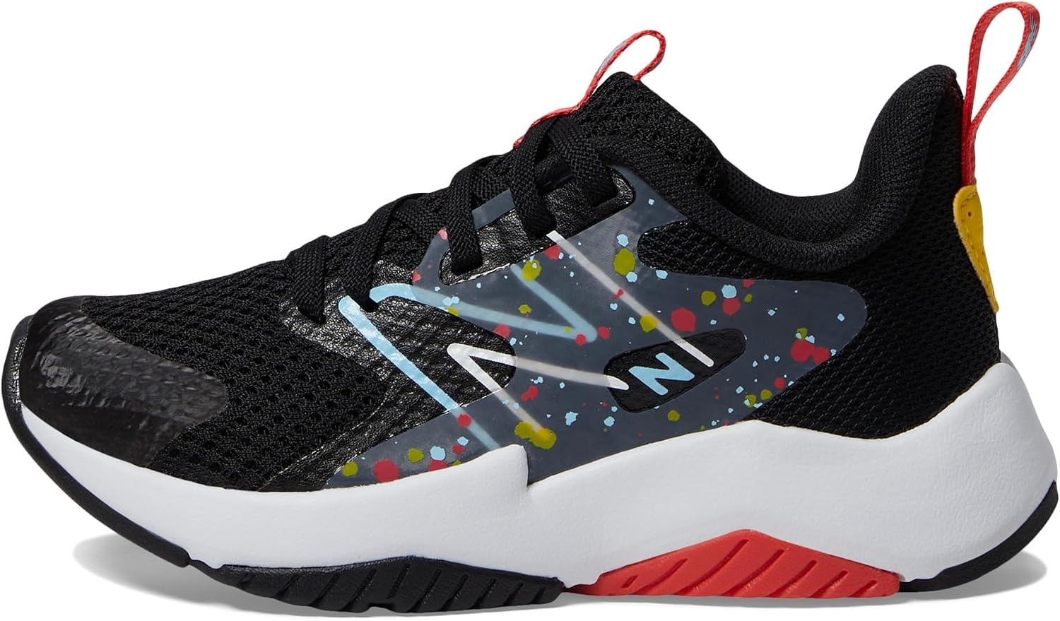image:imageNew Balance Kids Rave Run V2 LaceUp Running ShoesBlackBlast Red