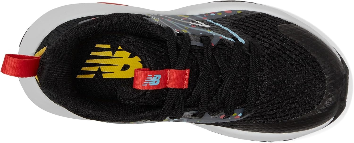 image:imageNew Balance Kids Rave Run V2 LaceUp Running ShoesBlackBlast Red