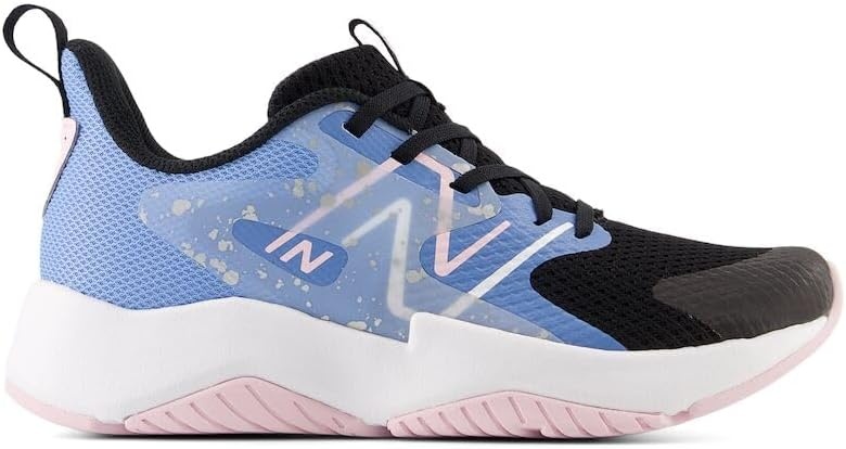 image:imageNew Balance Kids Rave Run V2 LaceUp Running ShoesBlackBlue LagunaLight Raspberry