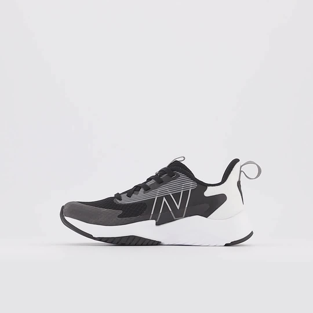 image:imageNew Balance Kids Rave Run V2 LaceUp Running ShoesBlackWhite