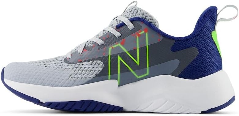 image:imageNew Balance Kids Rave Run V2 LaceUp Running ShoesGraniteInkwellPixel Green