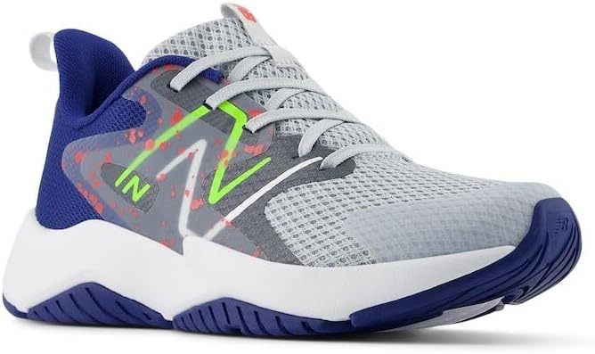 image:imageNew Balance Kids Rave Run V2 LaceUp Running ShoesGraniteInkwellPixel Green