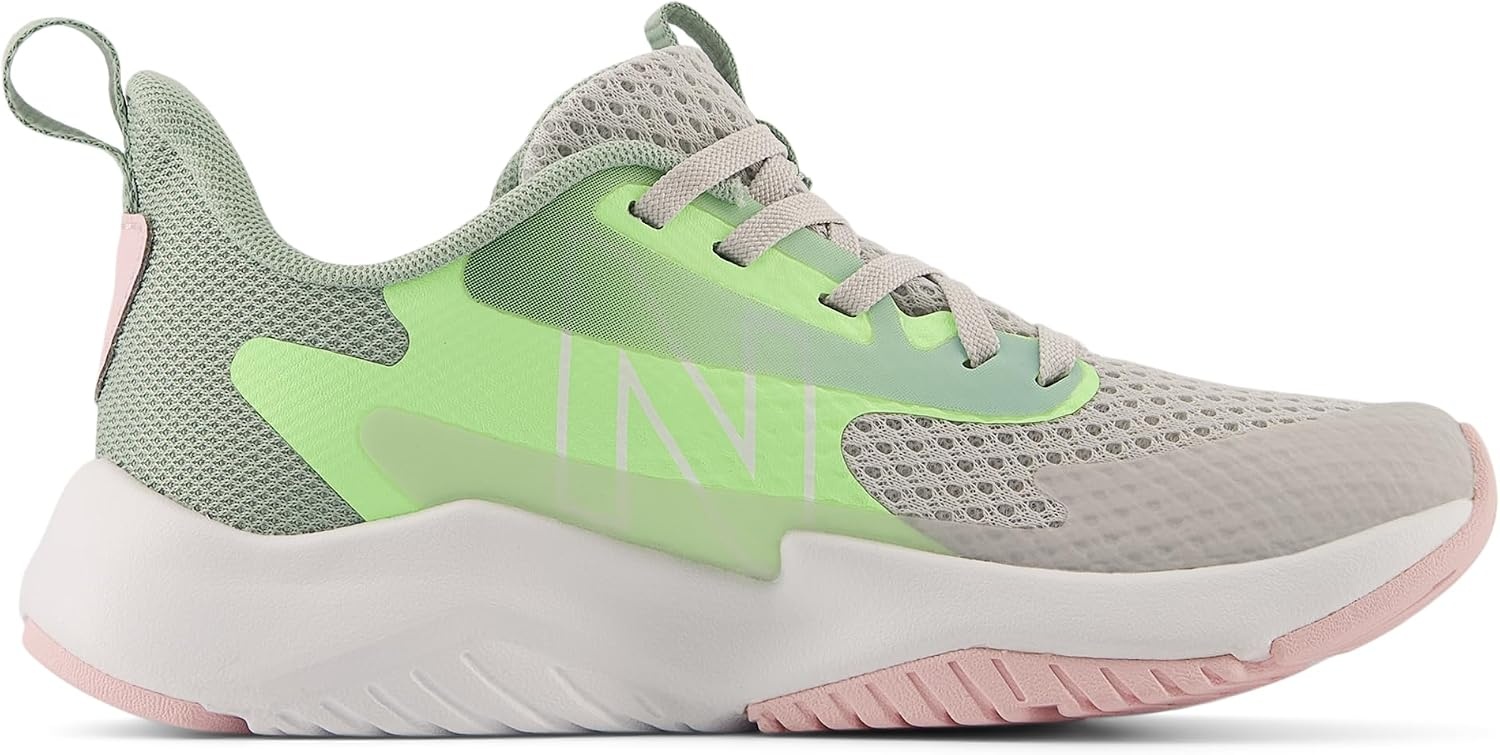 image:imageNew Balance Kids Rave Run V2 LaceUp Running ShoesGrey MatterMint FlashMosaic Green