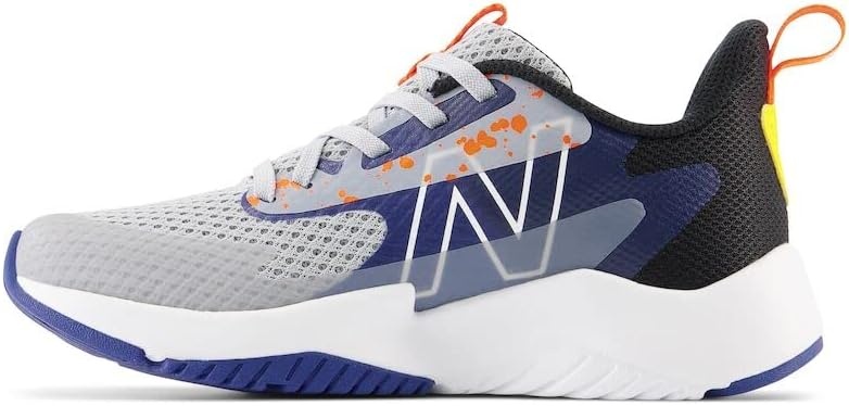image:imageNew Balance Kids Rave Run V2 LaceUp Running ShoesRain CloudNight SkyBlaze Orange
