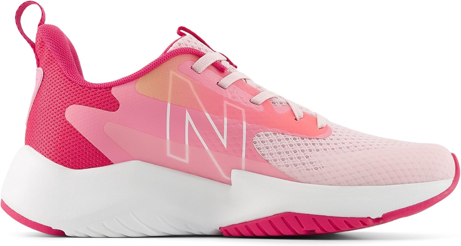 image:imageNew Balance Kids Rave Run V2 LaceUp Running ShoesRose SugarCarnival PinkSignal Pink