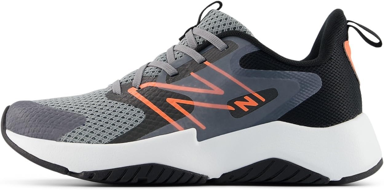 image:imageNew Balance Kids Rave Run V2 LaceUp Running ShoesSlate GreyBlack