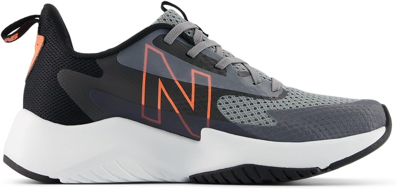 image:imageNew Balance Kids Rave Run V2 LaceUp Running ShoesSlate GreyBlack