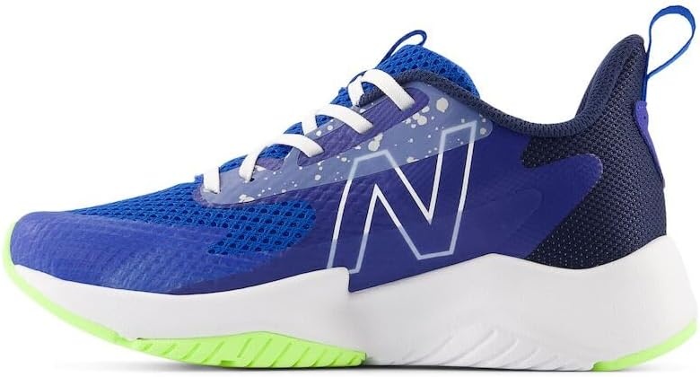 image:imageNew Balance Kids Rave Run V2 LaceUp Running ShoesTeam RoyalBlue OasisBleached Lime Glo