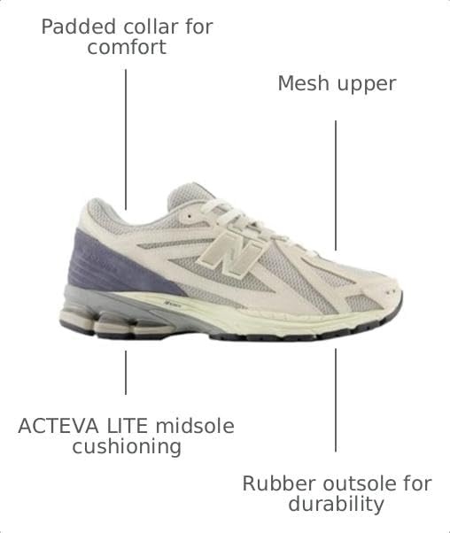 image:imageNew Balance Mens 1906 SneakersLinenDark Arctic GreyMoonrock
