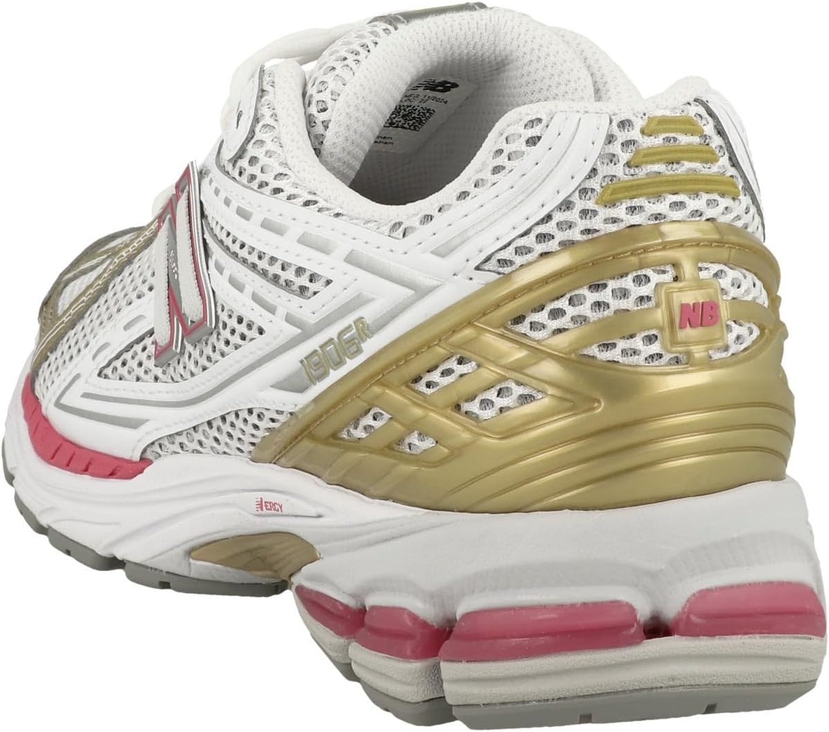 image:imageNew Balance Mens 1906 SneakersSilver MetallicDragon BerryWhite