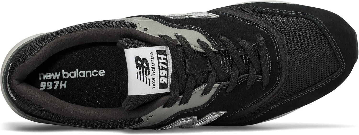 image:imageNew Balance Mens 997H V1 Classic Sneaker Casual ShoesBlackDark Silver Metallic