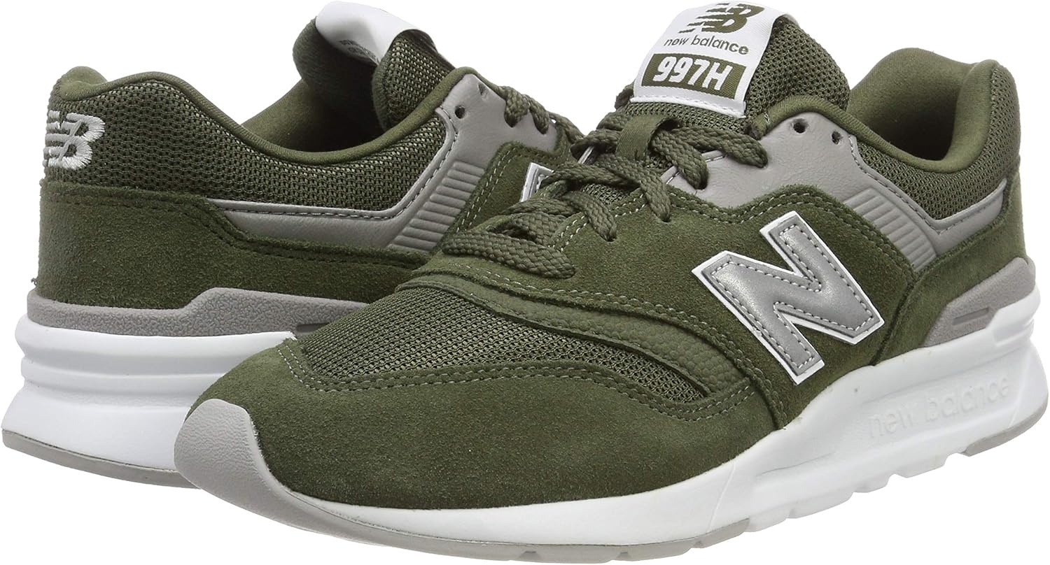 image:imageNew Balance Mens 997H V1 Classic Sneaker Casual ShoesDark Covert Green Silver