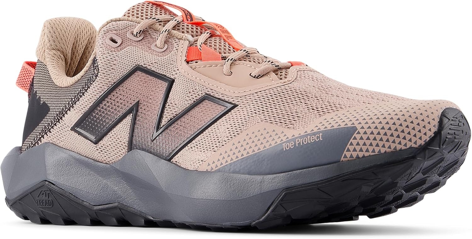 image:imageNew Balance Mens Dynasoft Nitrel V6 Trail Running ShoeFlat TaupeUrgent RedBlack
