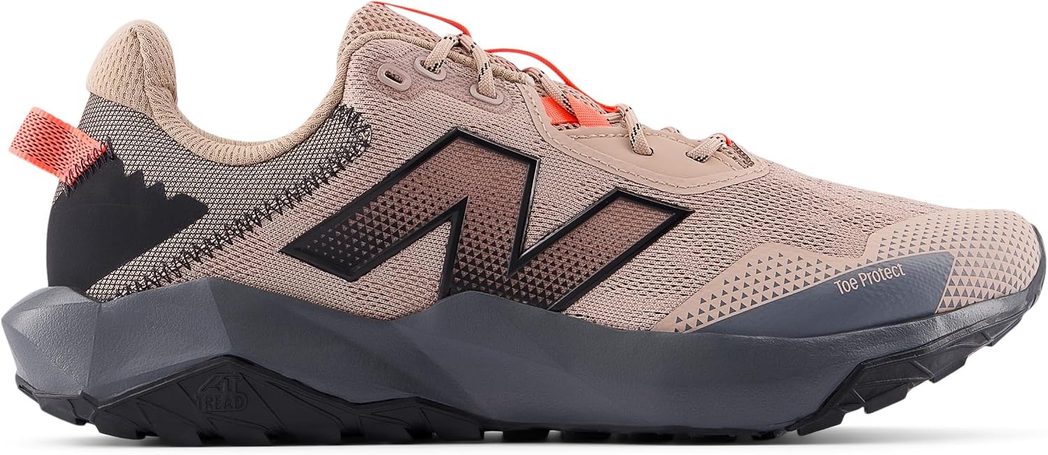image:imageNew Balance Mens Dynasoft Nitrel V6 Trail Running ShoeFlat TaupeUrgent RedBlack