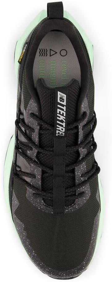 image:imageNew Balance Mens Dynasoft Tektrel V1 Suede Trail Running ShoesBlackLab GreenSilver Metallic