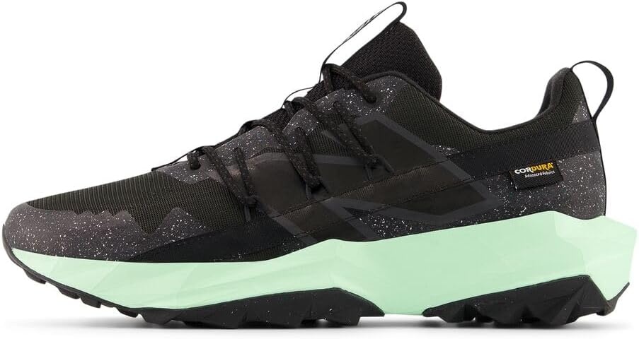 image:imageNew Balance Mens Dynasoft Tektrel V1 Suede Trail Running ShoesBlackLab GreenSilver Metallic