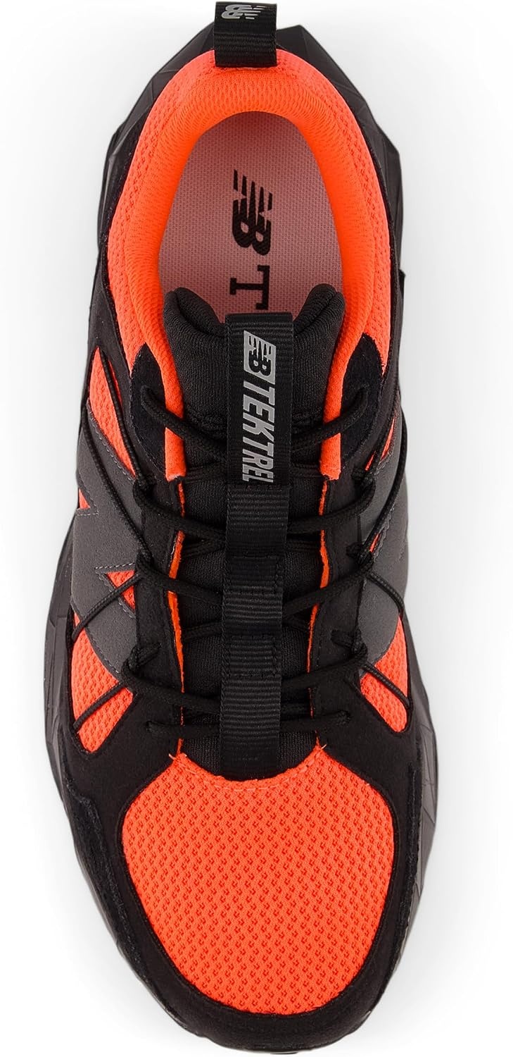 image:imageNew Balance Mens Dynasoft Tektrel V1 Suede Trail Running ShoesBlackUrgent RedSlate Grey