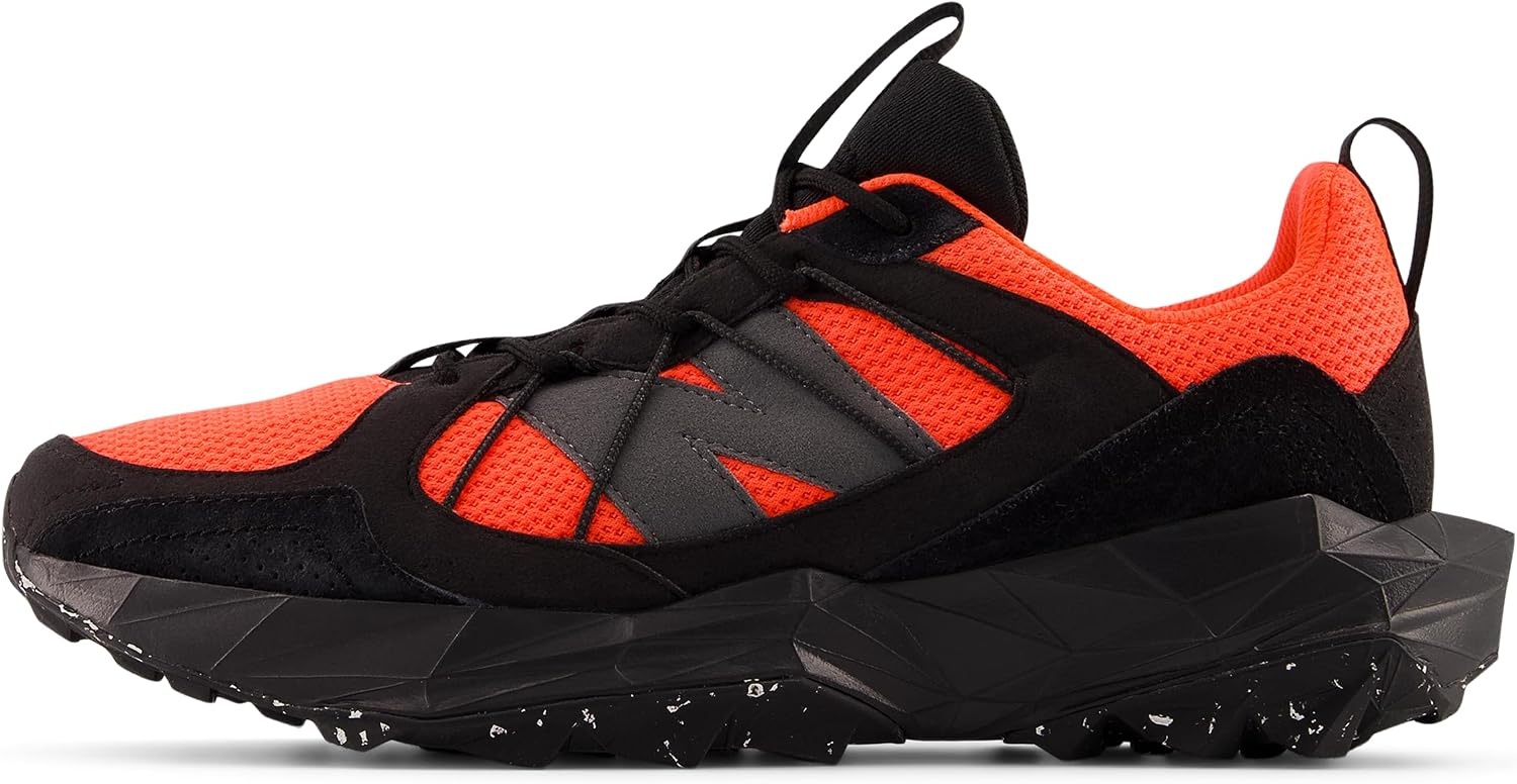 image:imageNew Balance Mens Dynasoft Tektrel V1 Suede Trail Running ShoesBlackUrgent RedSlate Grey
