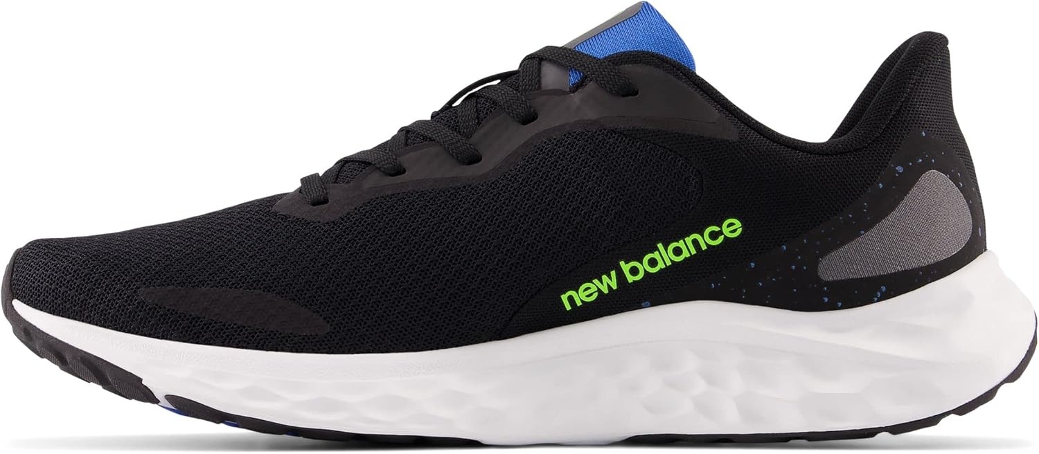 image:imageNew Balance Mens Fresh Foam Arishi V4 Running ShoeBlackPixel GreenCobalt