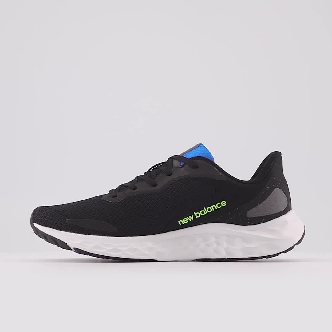 image:imageNew Balance Mens Fresh Foam Arishi V4 Running ShoeBlackPixel GreenCobalt