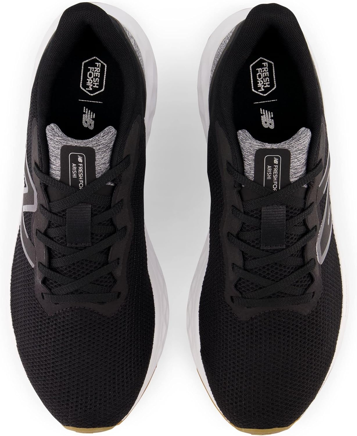 image:imageNew Balance Mens Fresh Foam Arishi V4 Running ShoeBlackSilver MetallicGum 020