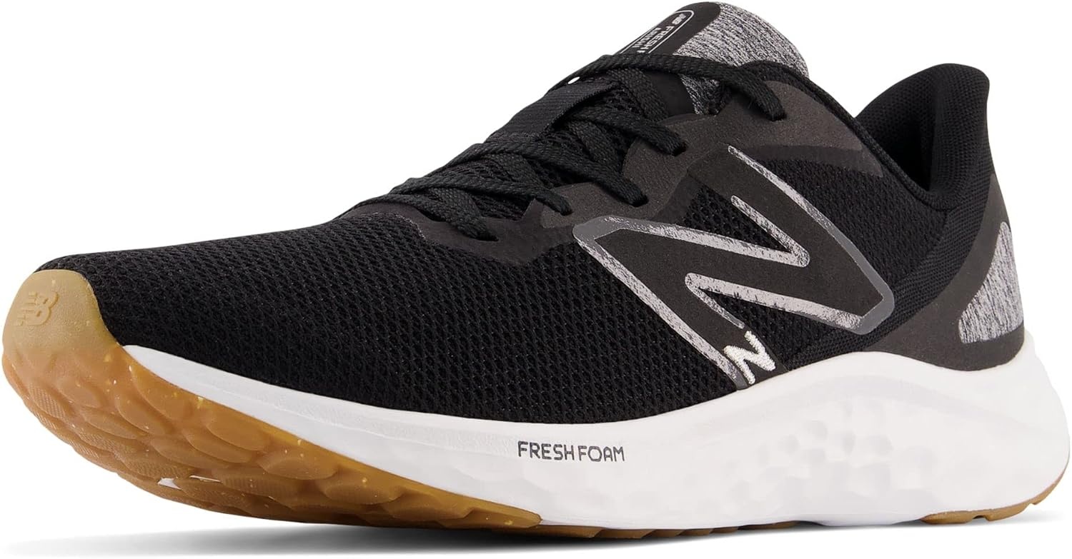image:imageNew Balance Mens Fresh Foam Arishi V4 Running ShoeBlackSilver MetallicGum 020