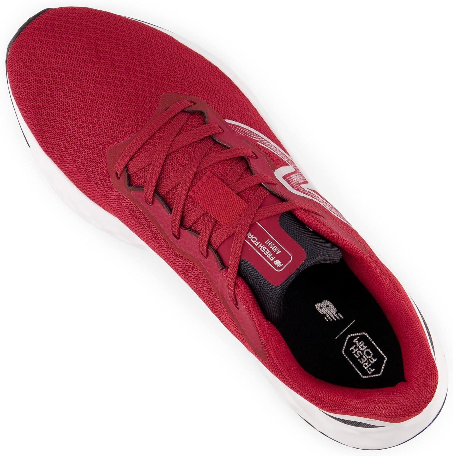 image:imageNew Balance Mens Fresh Foam Arishi V4 Running ShoeCrimsonWhiteSilver Metallic